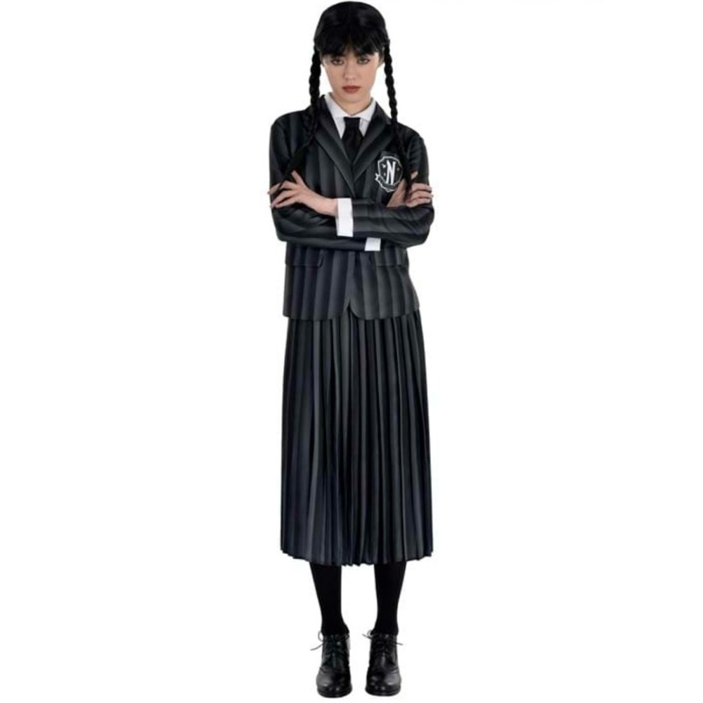 Wednesday Addams Adult Nevermore School Halloween Costume - size Small (New)